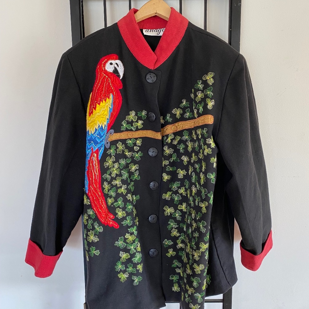 Womans Parrot Blazer by Anage made in India
